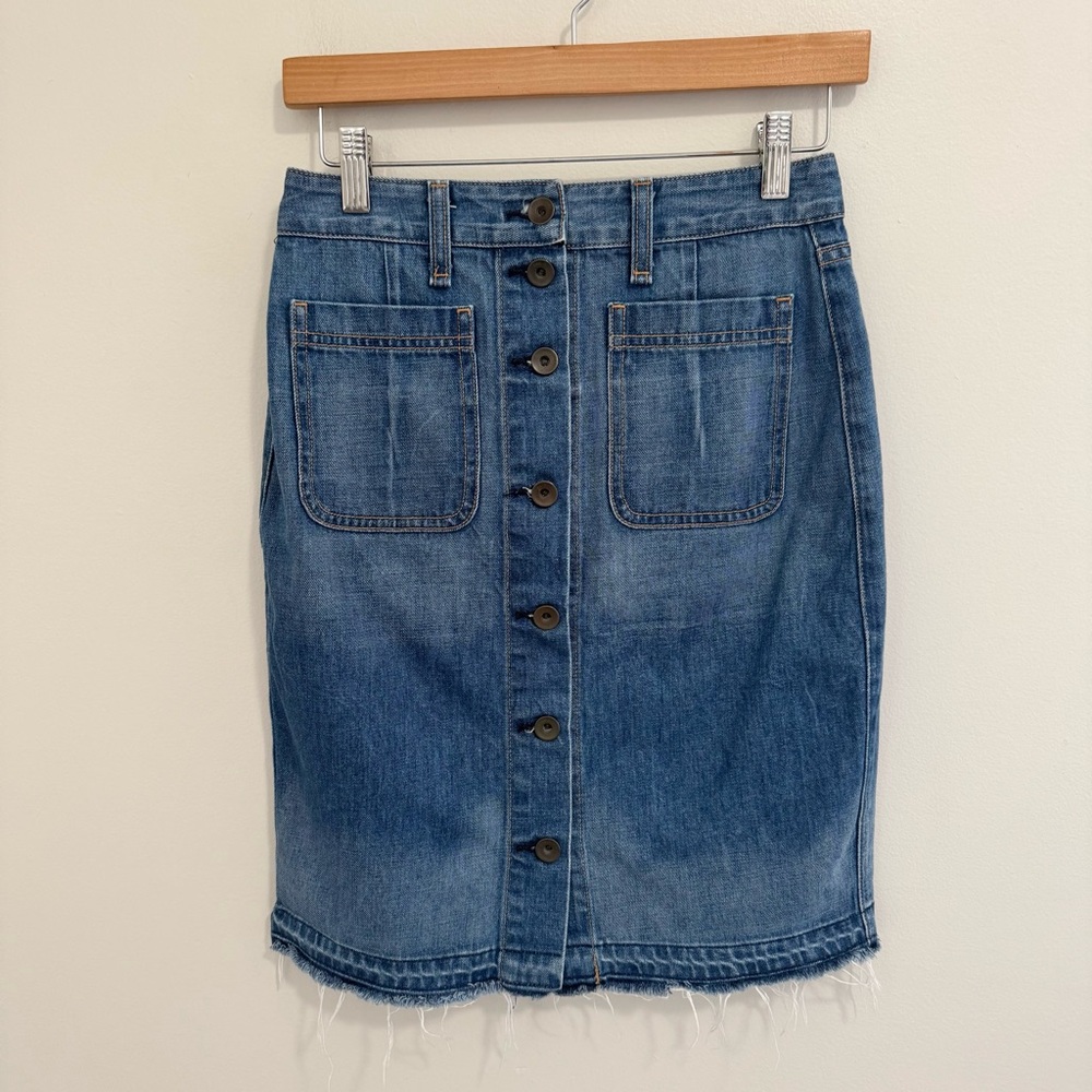 Rag & Bone Denim Pocket Skirt